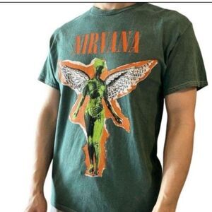 Nirvana Shirt S  In Utero Thrashed Distressed Vintage Wash Grunge T-Shirt